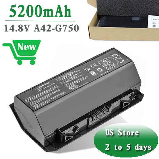 NEW A42-G750 Laptop Battery For ASUS ROG G750 G750J G750JM G750JW G750JX A42G750
