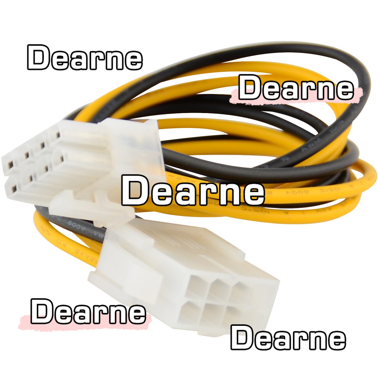 8" 8-pin 12V Motherboard Power Extension Cable Male to Female EPS P4 ATX CPU