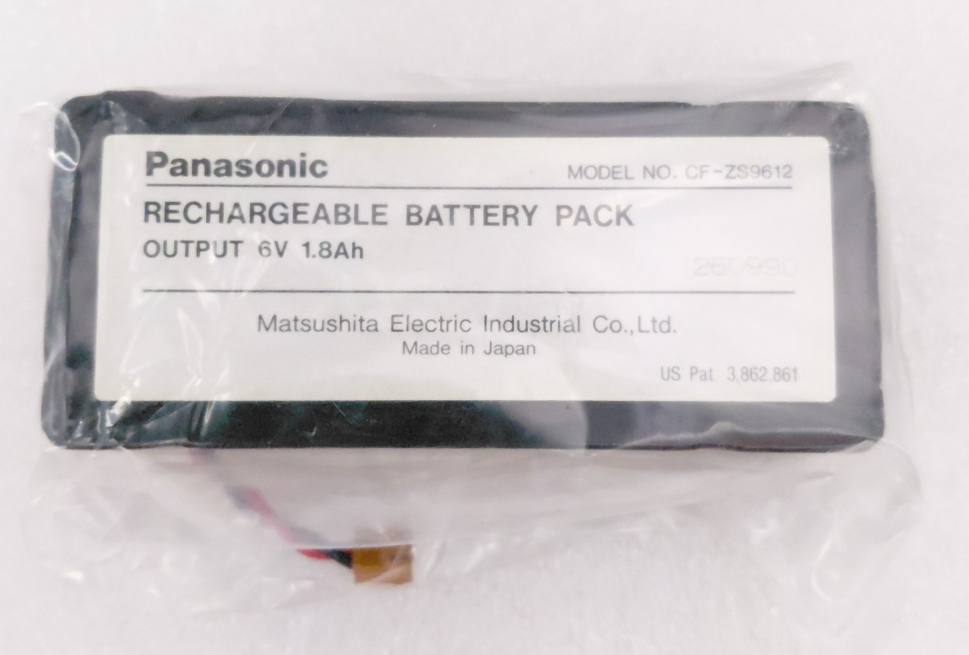 Panasonic CF-ZS9612 Rechargable Battery Pack Output 6V 1.8Ah