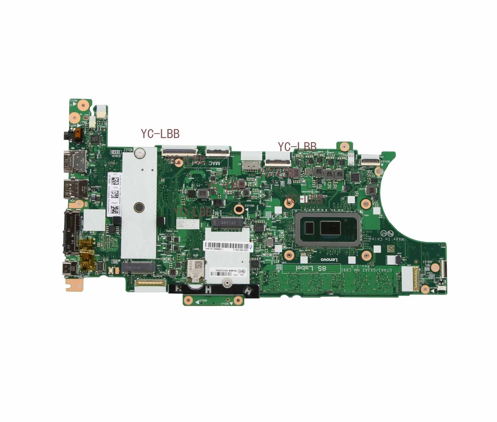 5B20Z45806 For Lenovo ThinkPad T14S Laptops Motherboard i7-10510U 16G 5B20Z45806