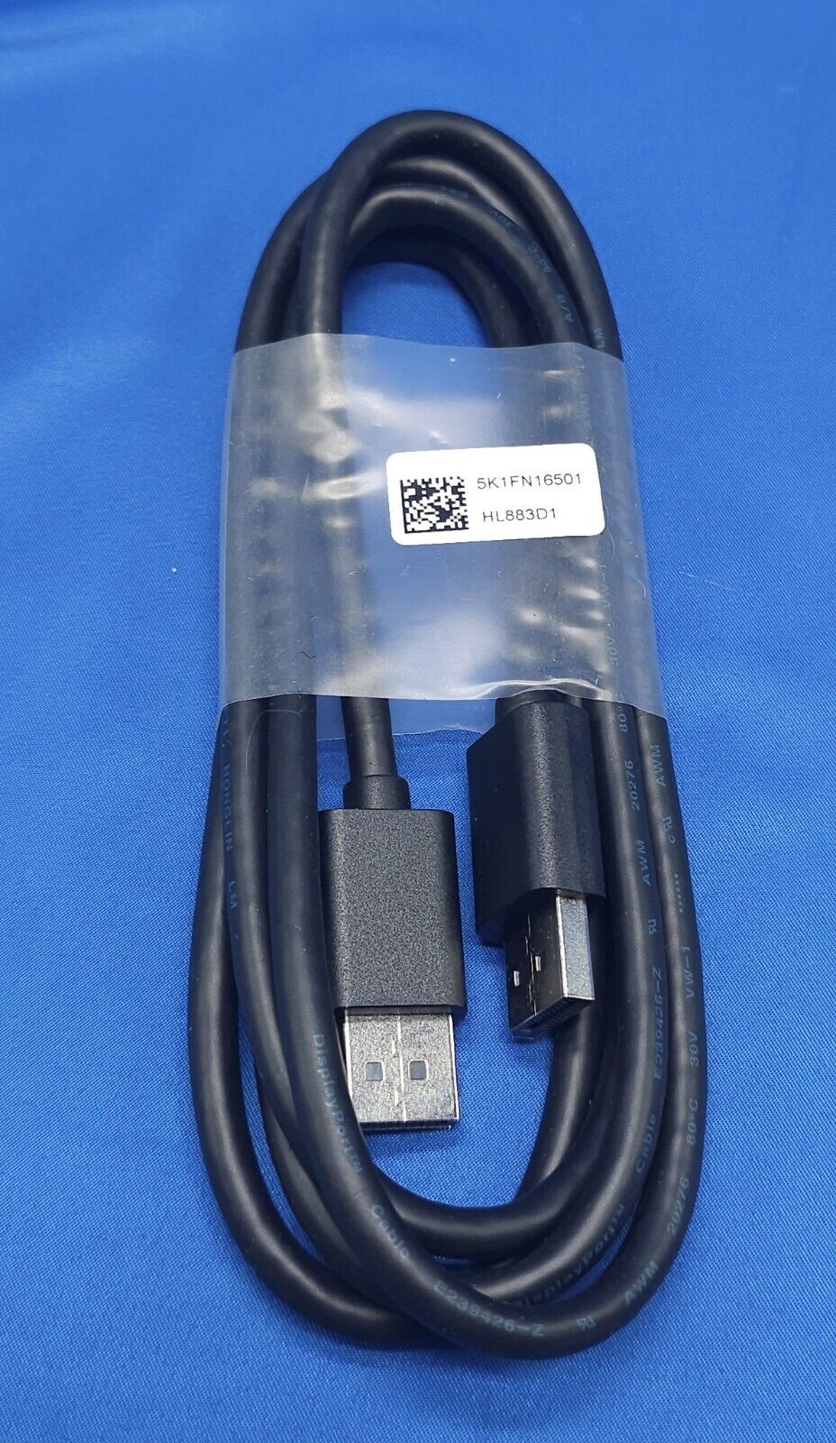 DELL DISPLAY PORT CABLE 6FT  5K1FN13501  *NEW*