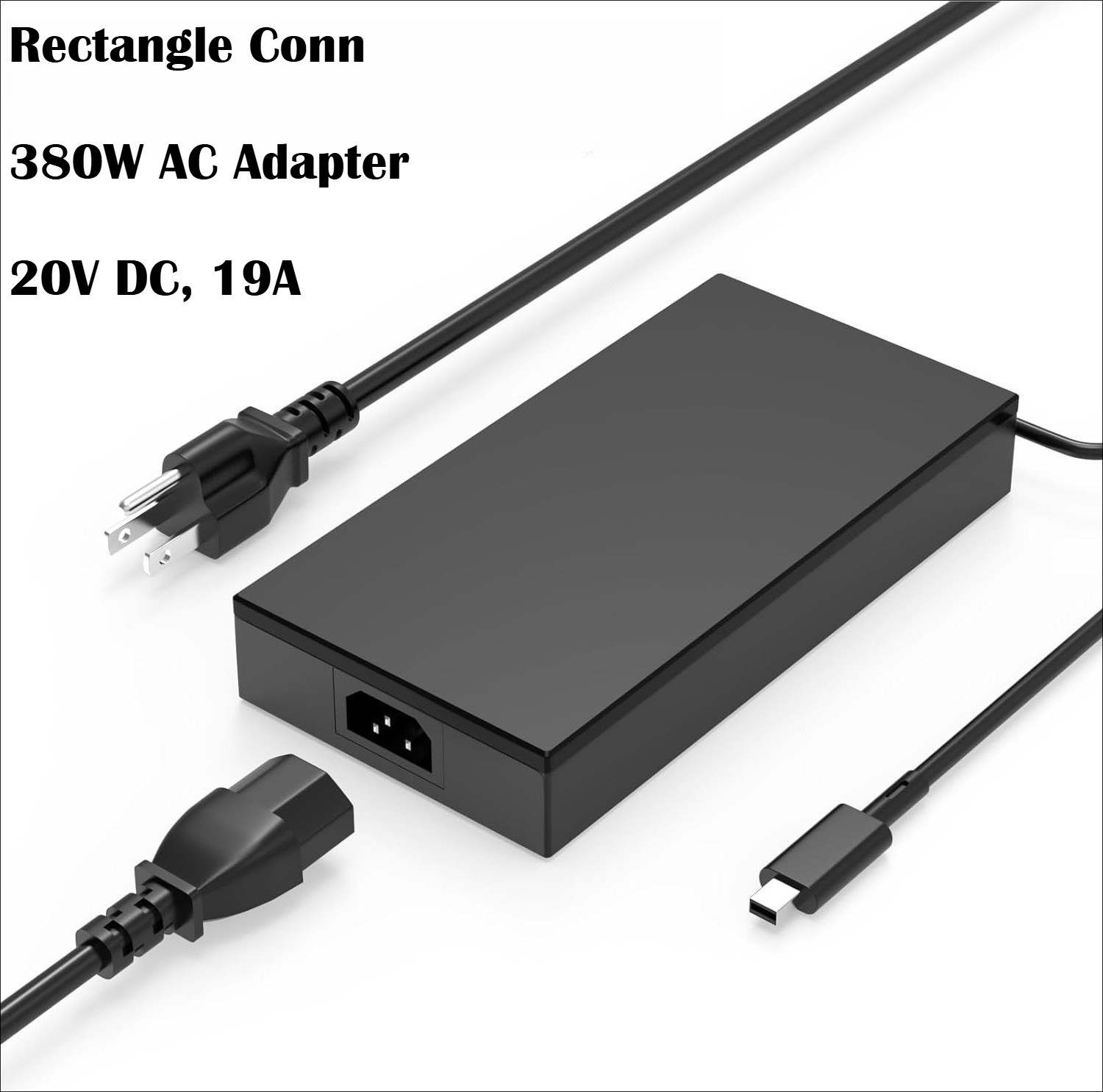 For ROG 380W Rectangle Plug Adapter ADP-380AB B Replacement Power Supply