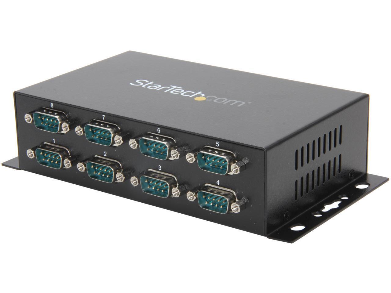 StarTech.com ICUSB2328I 8 Port USB to DB9 RS232 Serial Adapter Hub - Industrial