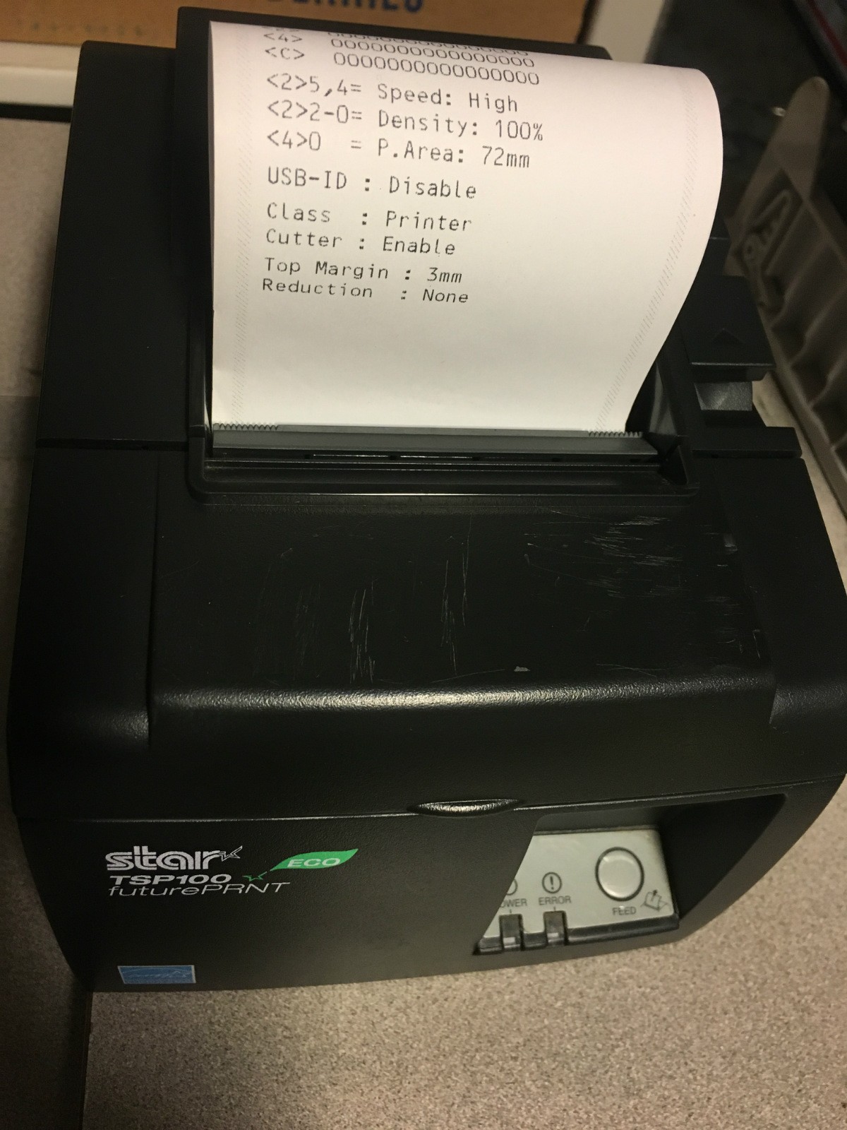 STAR TSP100 FuturePRNT Black POS Thermal USB Receipt Printer TSP143U