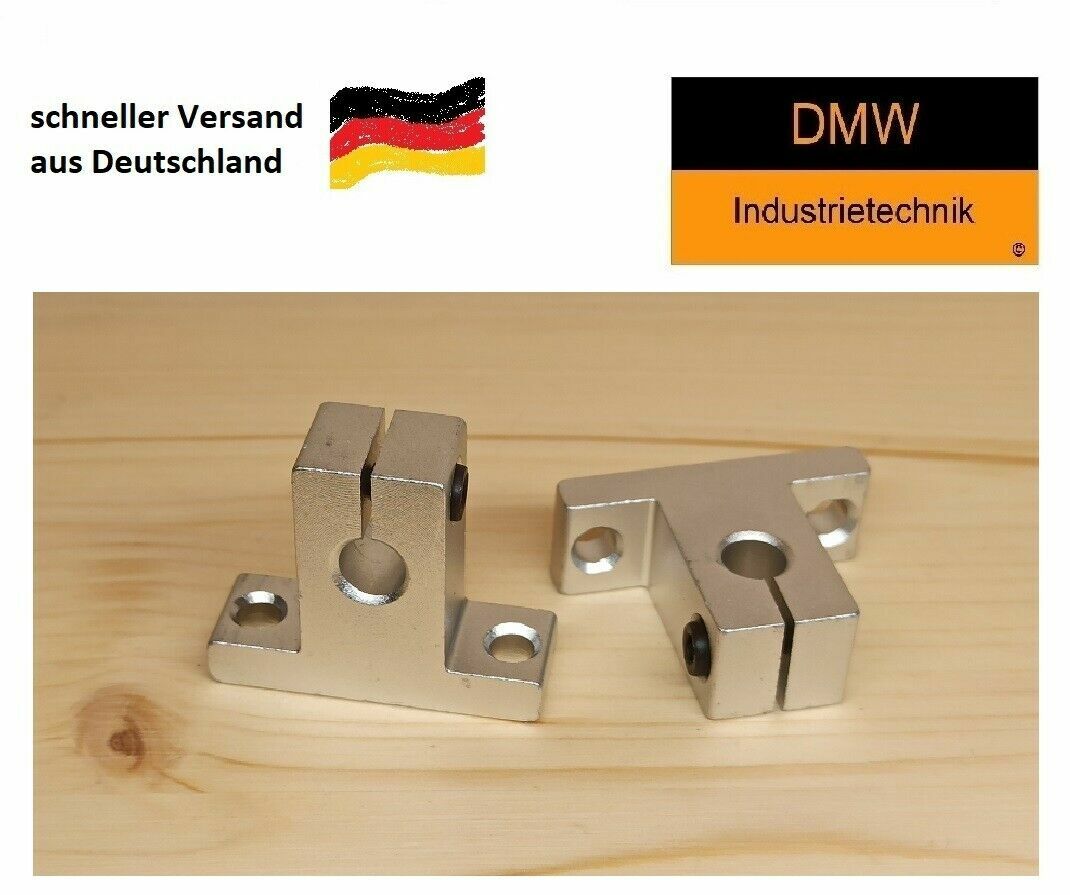 2pcs Shaft Mount for 8mm Shafts | 3D Printer | Aluminium Fixing | CNC
