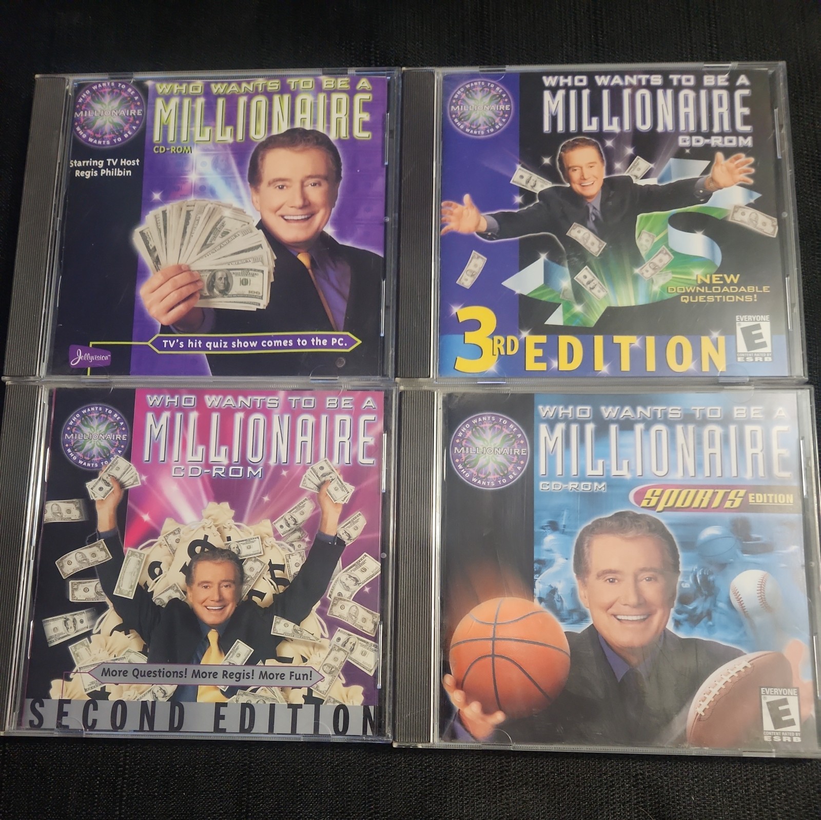Vintage Who Wants To Be A Millionaire PC CD-ROM Lot 4 Games Sports Second Ed