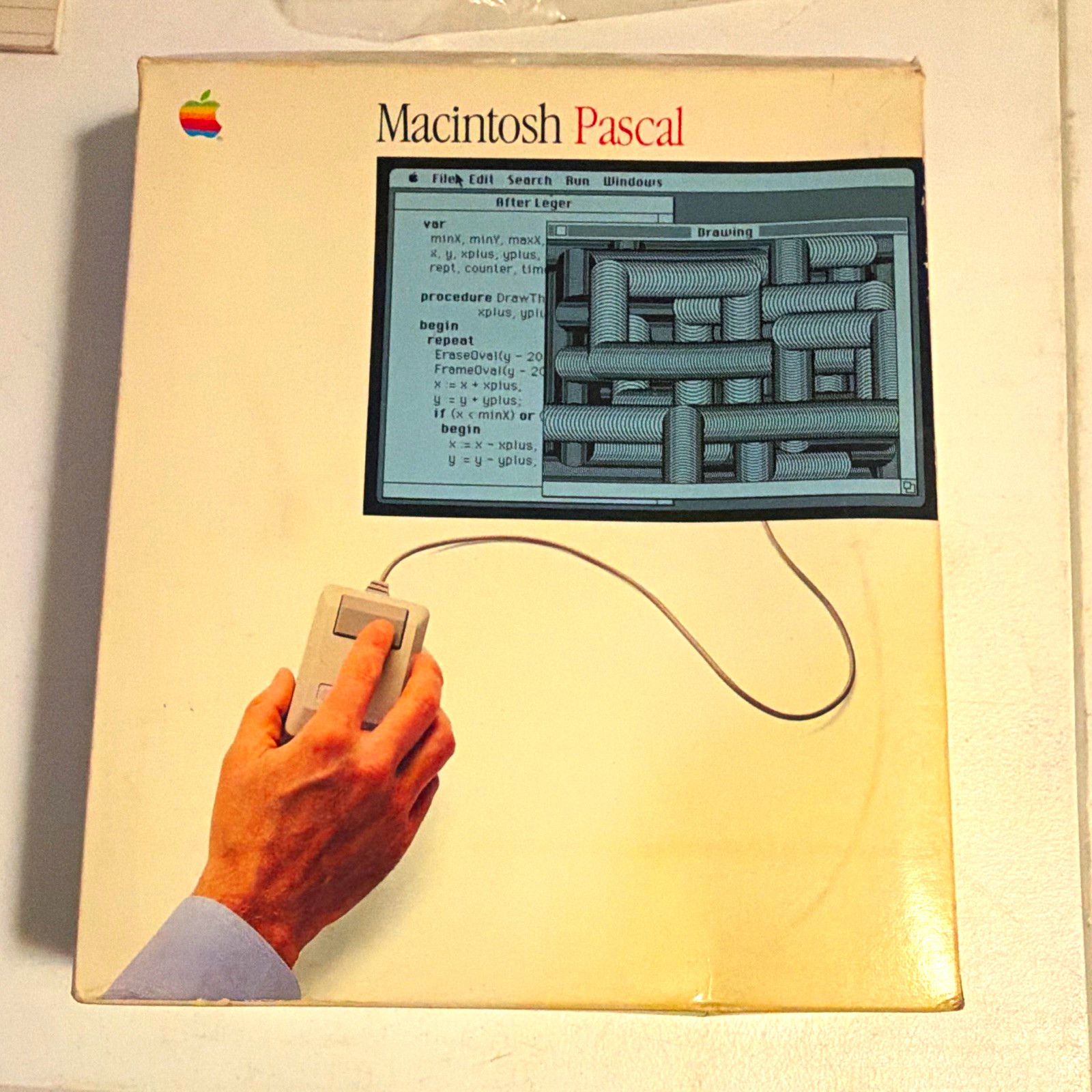 Apple Macintosh Pascal Reference Manuals and Box ONLY. 