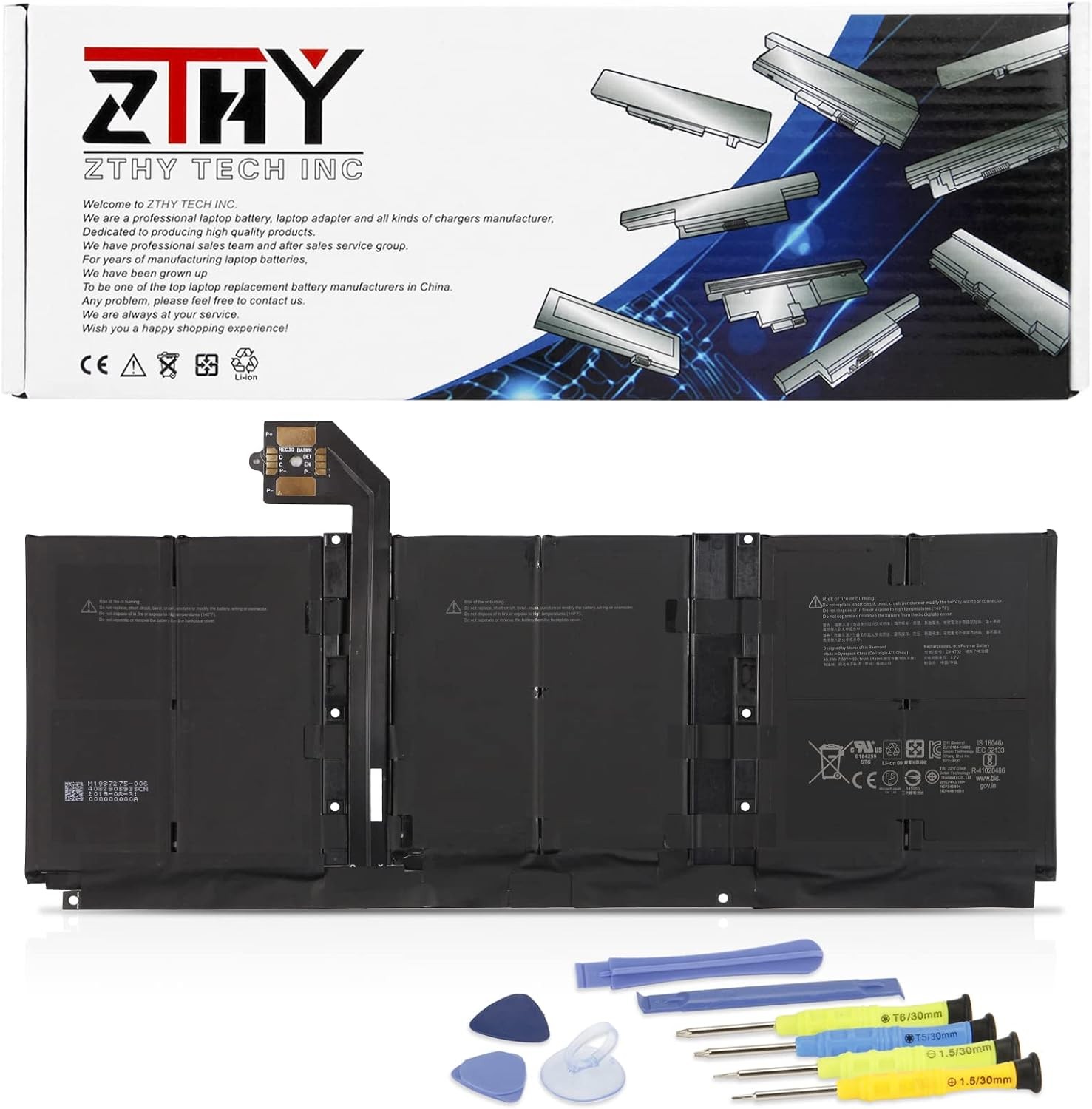 G3HTA052H DYNT02 Battery Replacement for Microsoft Surface Laptop 3 Gen 13.5
