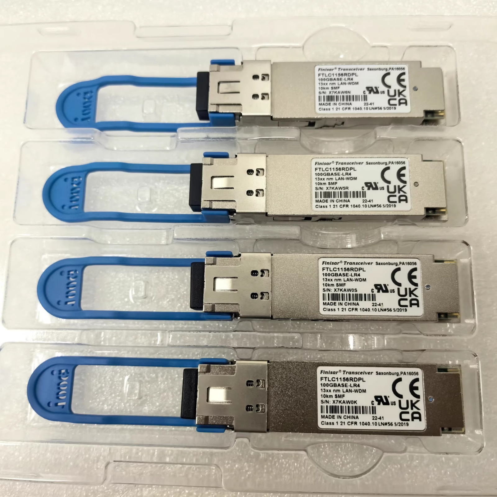 1PC Finisar FTLC1156RDPL 100GBASE-LR4 QSFP28 LR4 10km Optical Transceiver Module