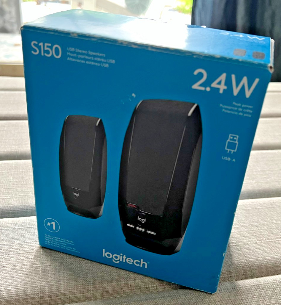 Logitech S150 2.4W USB Stereo Speakers for Desktop or Laptop