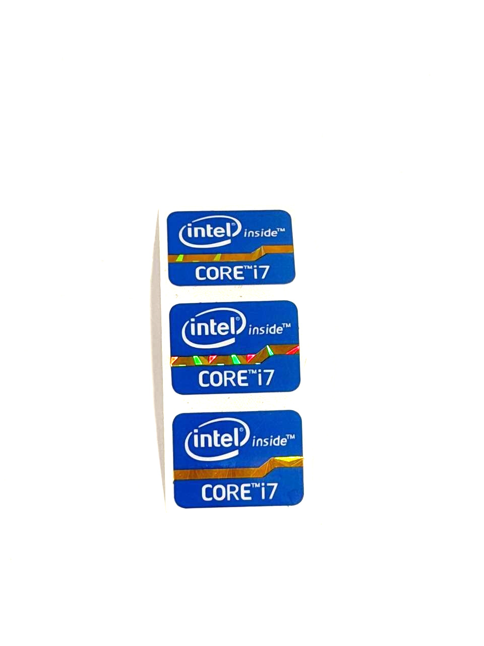 3x Intel Inside Core i7 , 2nd/3rd Gen Sticker Label Decal 21mm x 15mm