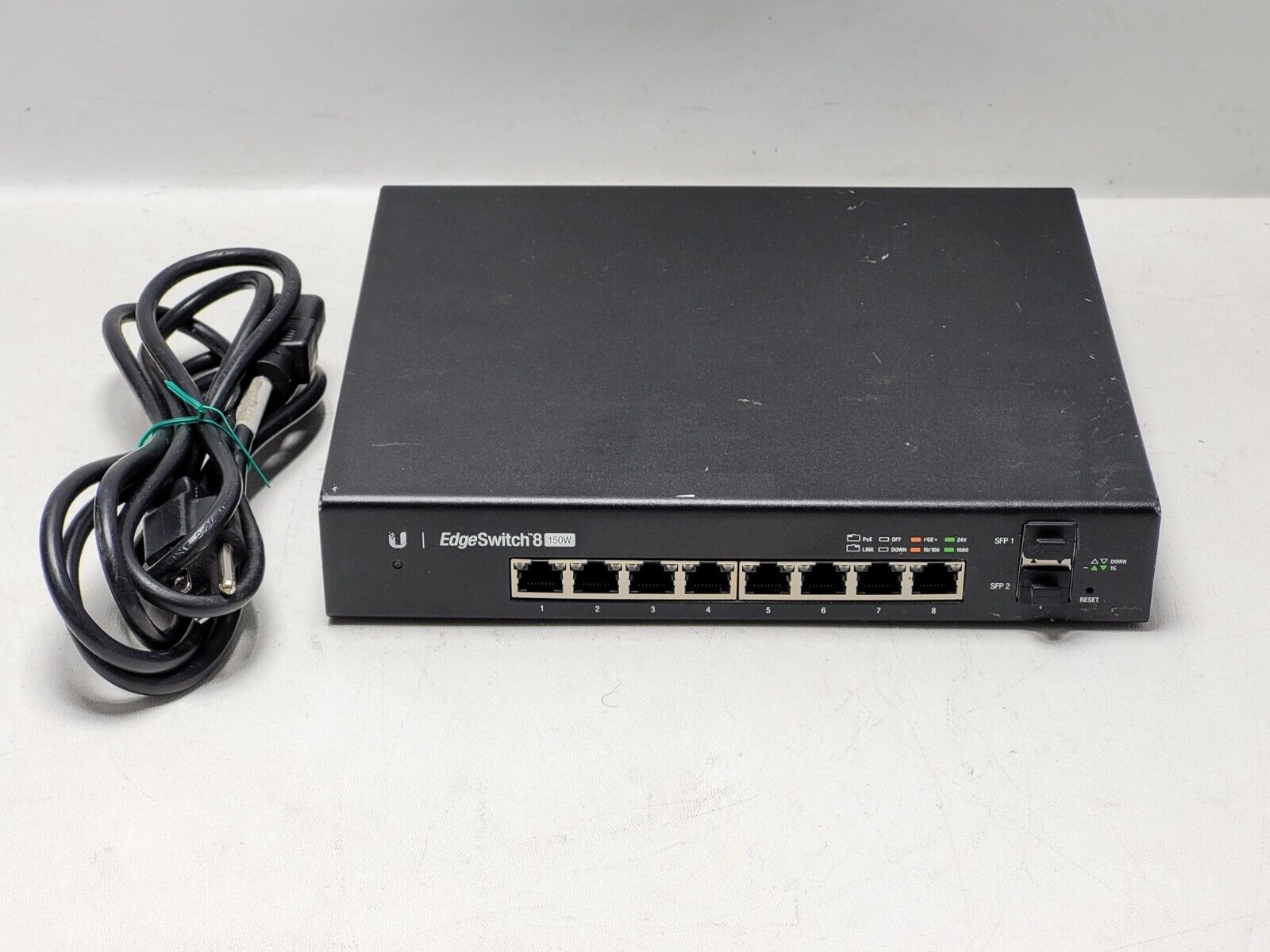 Ubiquiti Networks EdgeSwitch 8 8-Ports Rack Mountable Ethernet Switch ES-8-150W
