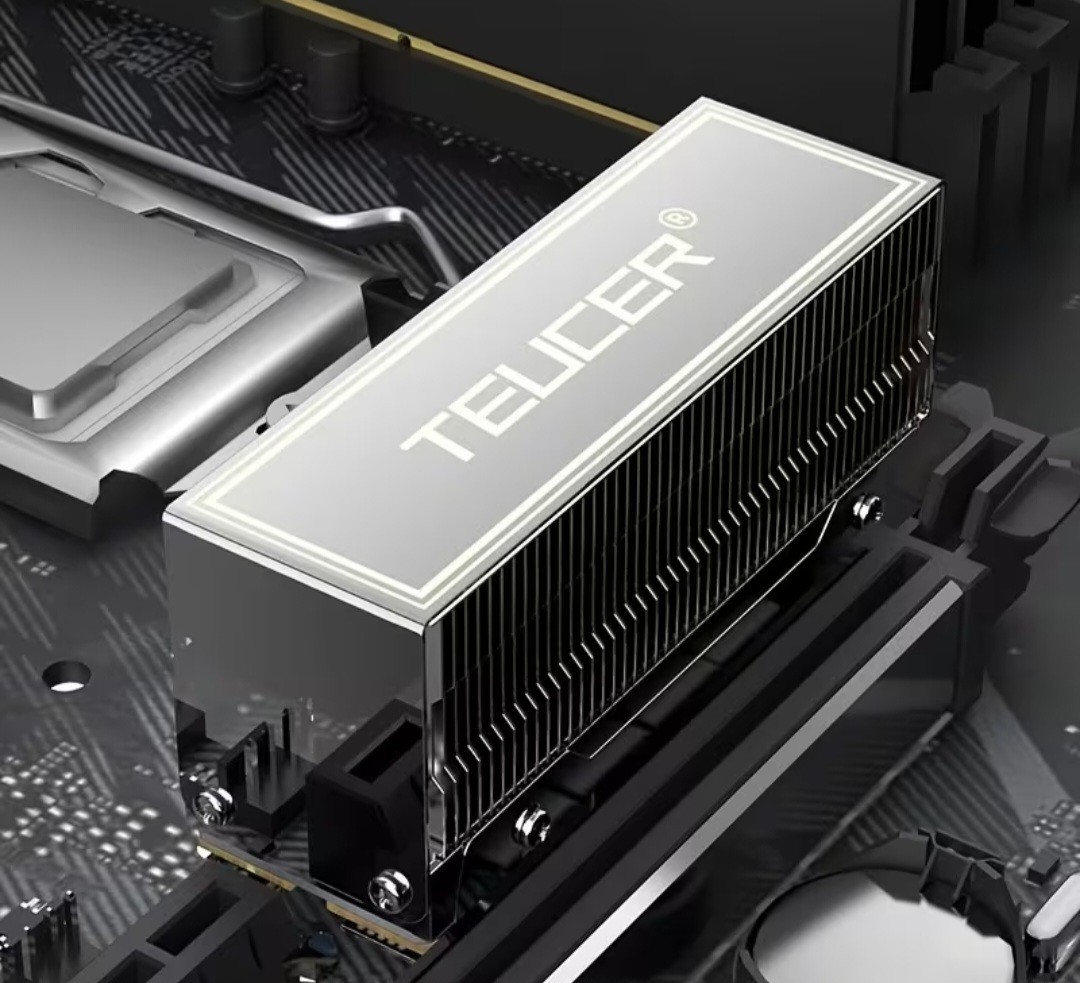 TEUCER M.2-10 SSD Cooler Featuring Dual Copper Heat Pipes, a 2280 Metal Base NEW