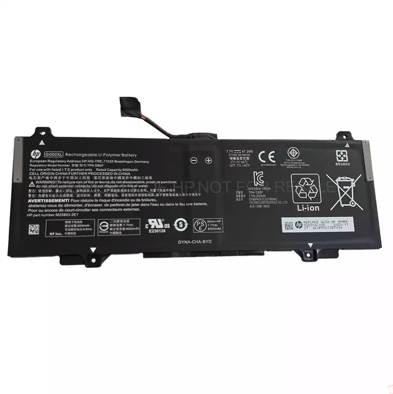 Genuine Battery GG02XL TPN-DB0F For HP Chromebook Enterprise X360 11 G4 EE Serie