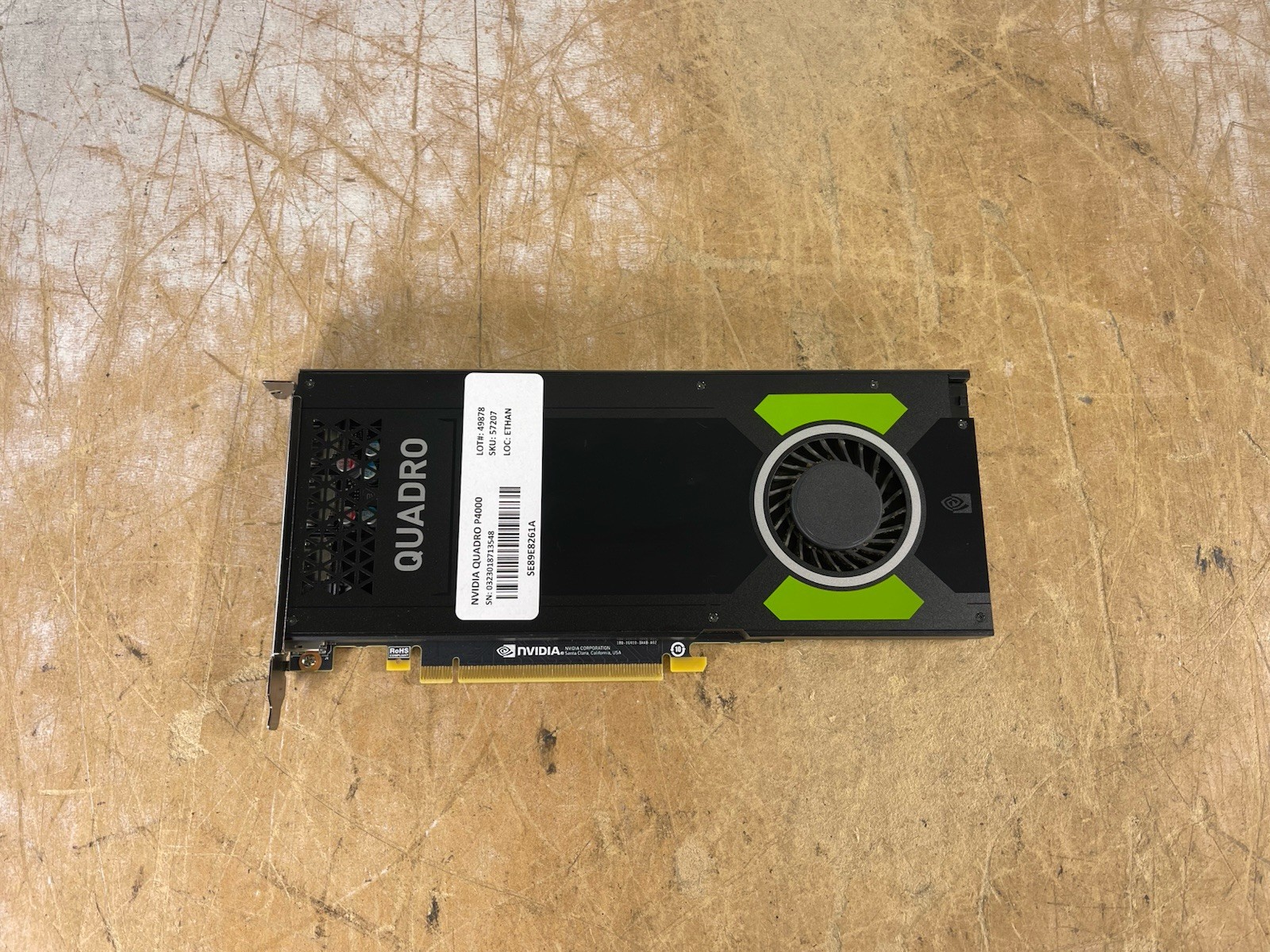NVIDIA QUADRO P4000 8GB GDDR5 GRAPHICS CARD