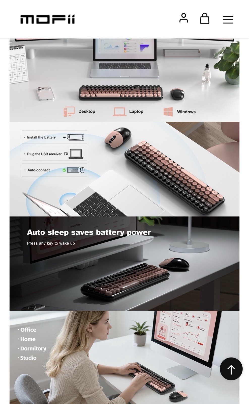 HotFox Wireless Keyboard and Mouse Combo