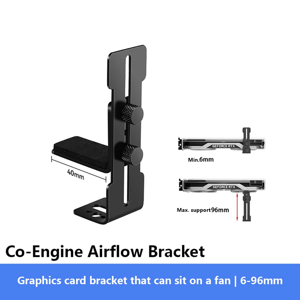 Telescopic Magnetic GPU Support Bracket, Adjustable Stand for ITX Case, Anti-Sag