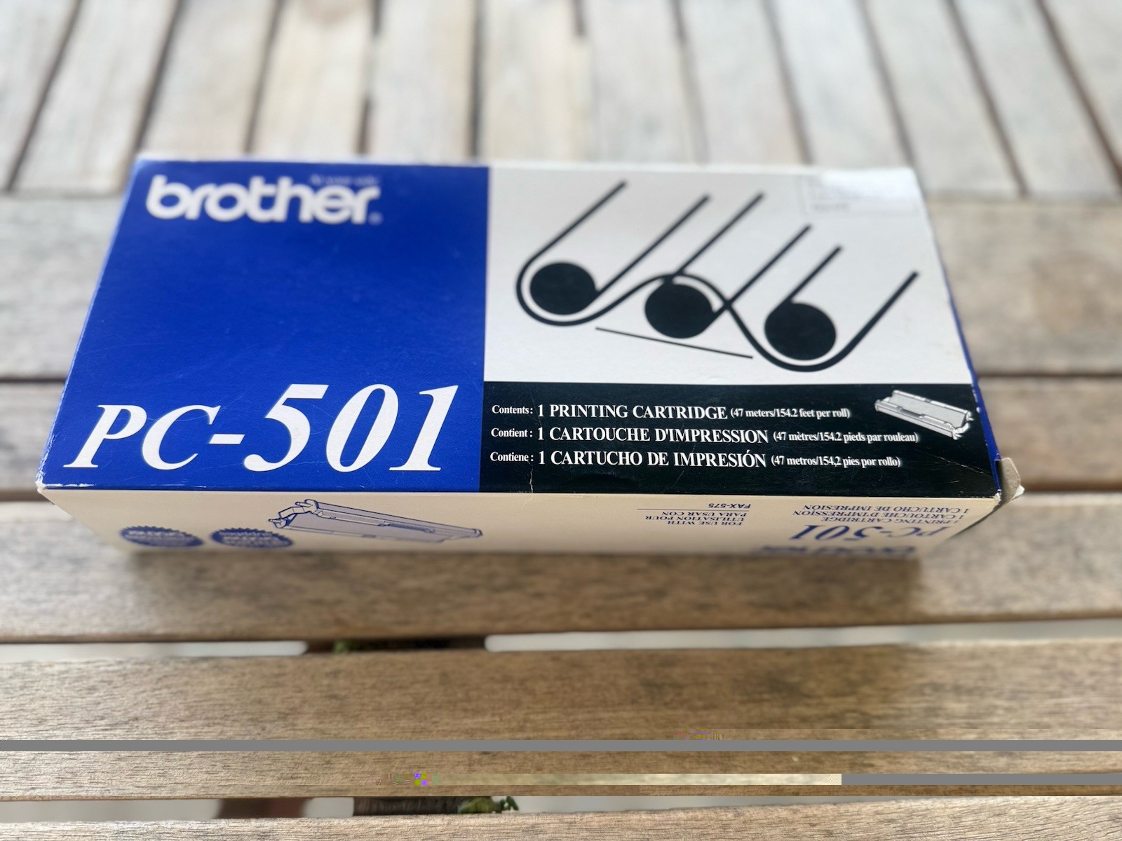 Brother PC-501 Printing Cartridge for FAX-575 Open Box Authentic Printer Ink