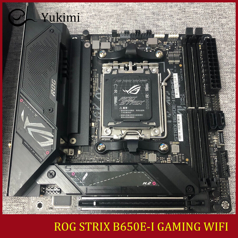 FOR ASUS ROG STRIX B650E-I GAMING WIFI AM5 DDR5*2 96GB Mini-ITX Motherboard Test