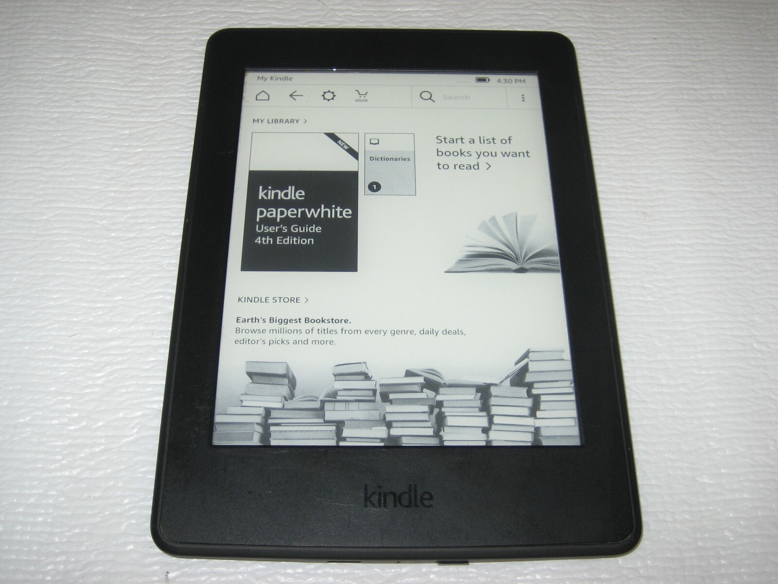 *Ads Free* Amazon Kindle Paperwhite 7th Generation, 4GB, Wi-Fi, 300 ppi, DP75SDI