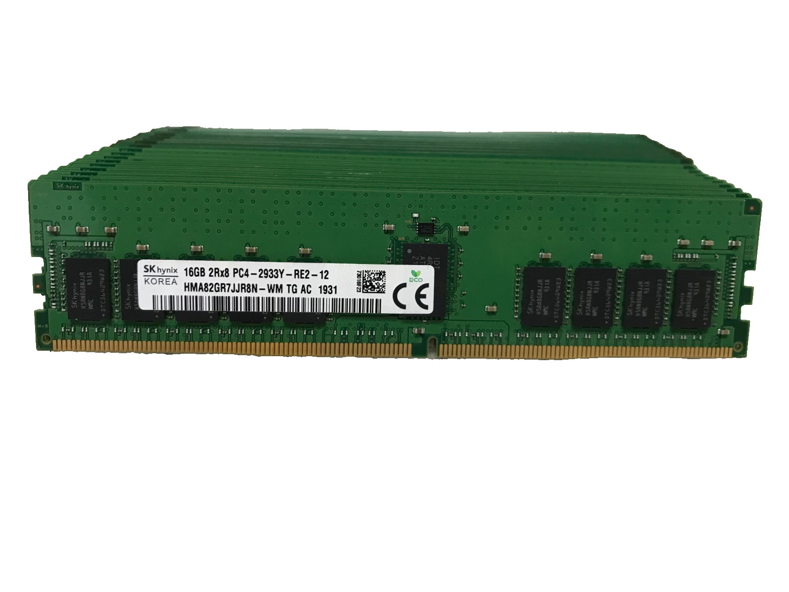 LOT 16x 16GB 2933MHz 2RX8 PC4 DDR4-23400 ECC Reg RAM Memory 256GB