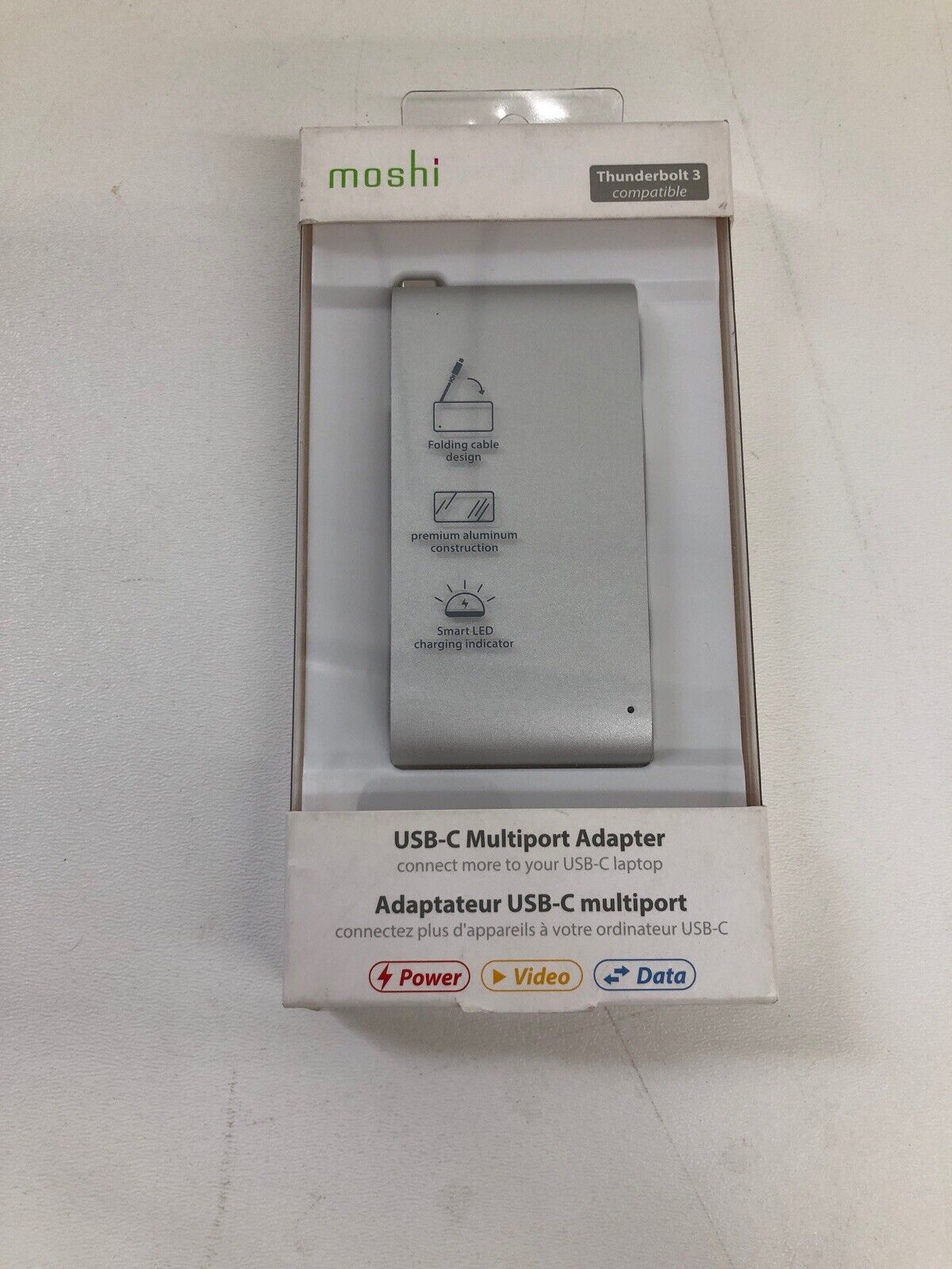 NEW Moshi Thunderbolt 3- USB-C Multiport Adapter- Silver