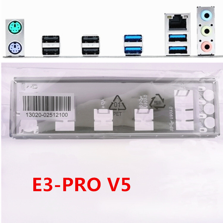 Original For Asus E3-PRO V5 Shield IO I/O Rear Baffle Backplate Motherboard