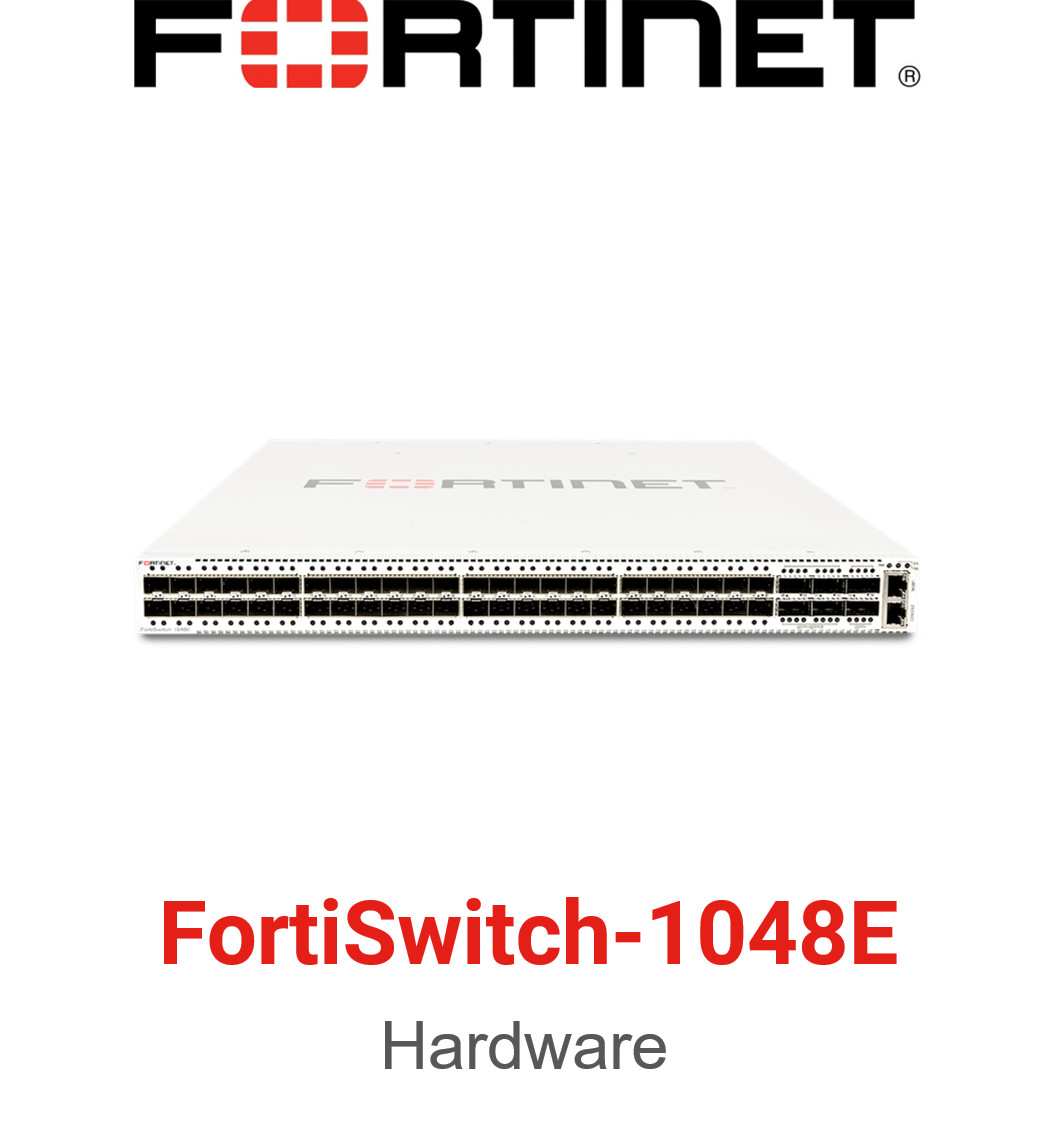 NEW Fortinet FS-1048E 48-Port 10Gb SFP+ 6x40Gb QSFP+ Layer 3 Switch