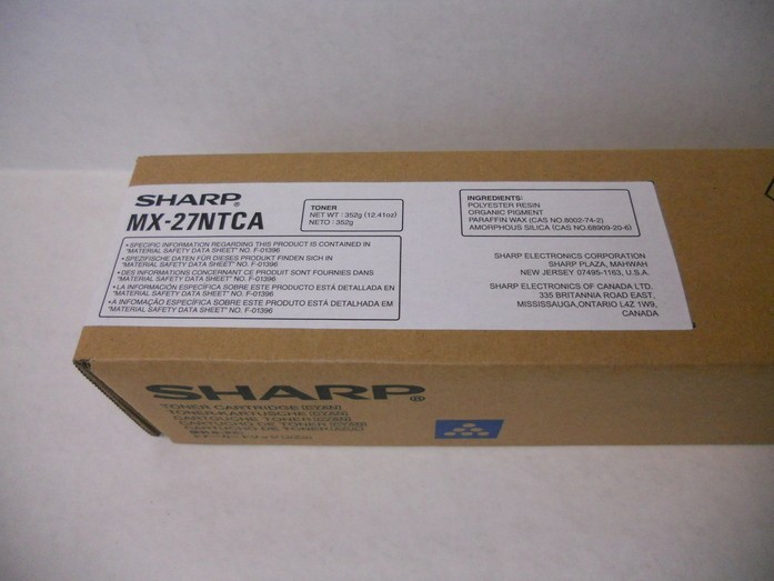 Genuine Sharp MX-27NTCA Cyan Toner. Brand New Sealed, We Ship Fast