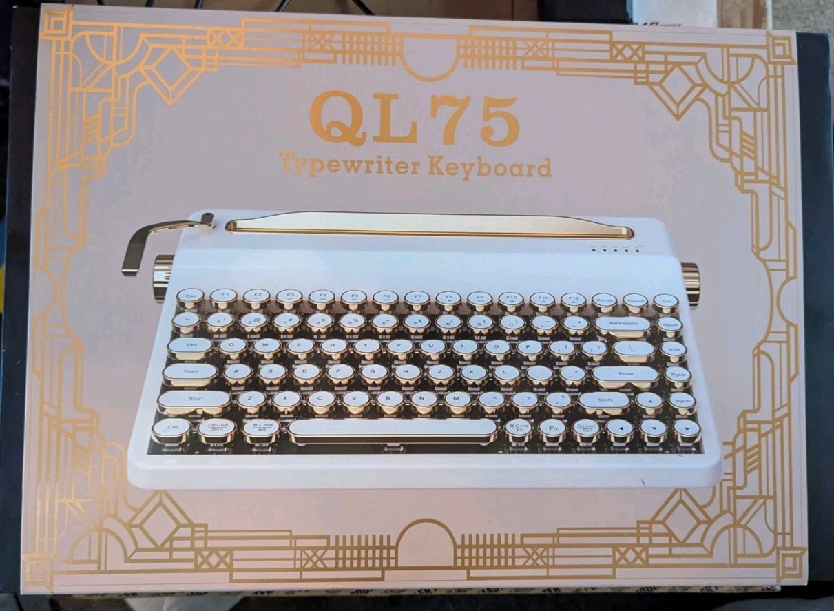 Yunzii QL75 BT Typewriter Mechanical Keyboard Hot Swap Retro