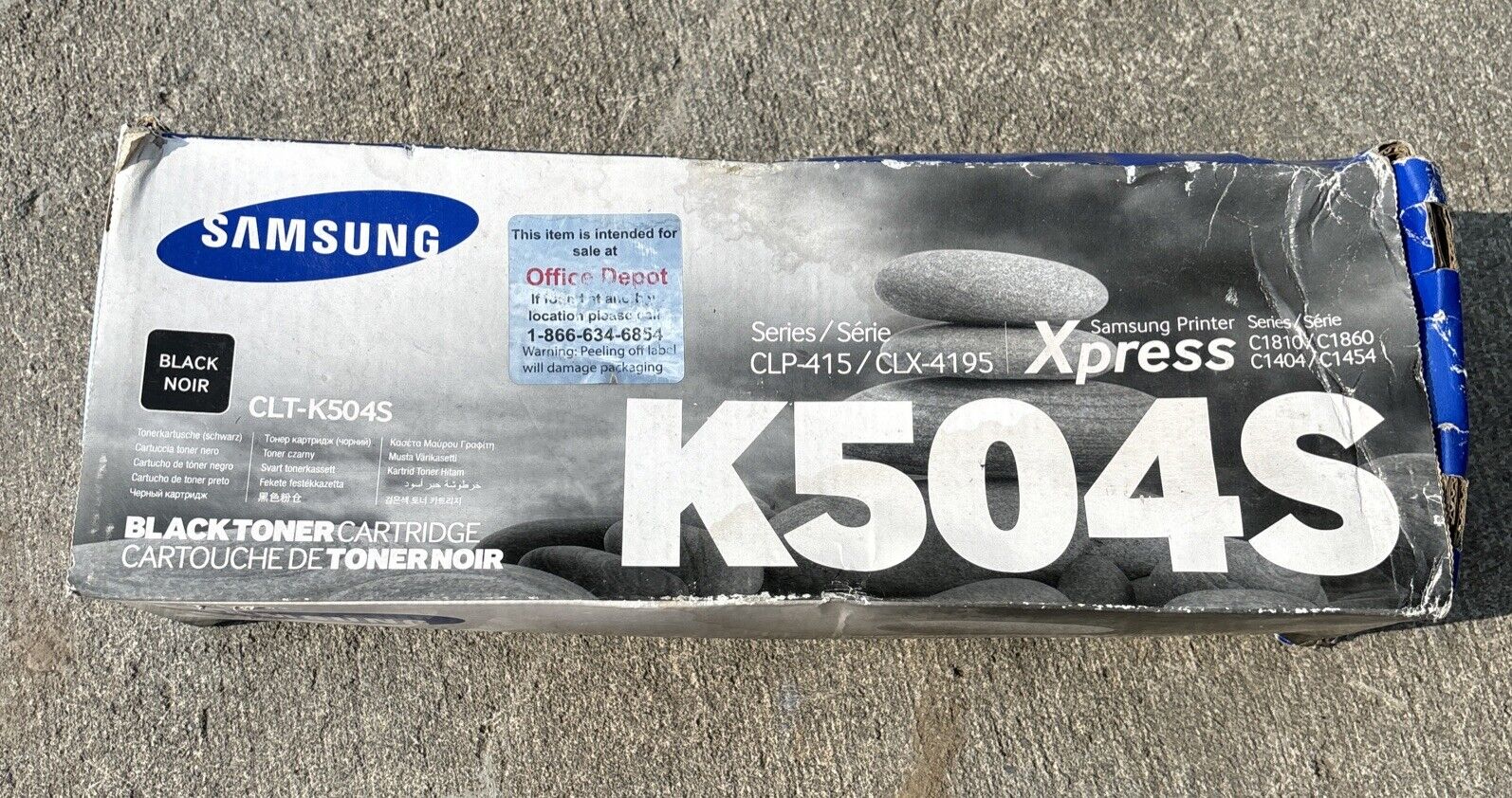 Samsung Toner Cartridge for CLP-415N CLX-4195FN  CLT-K504S Black Original