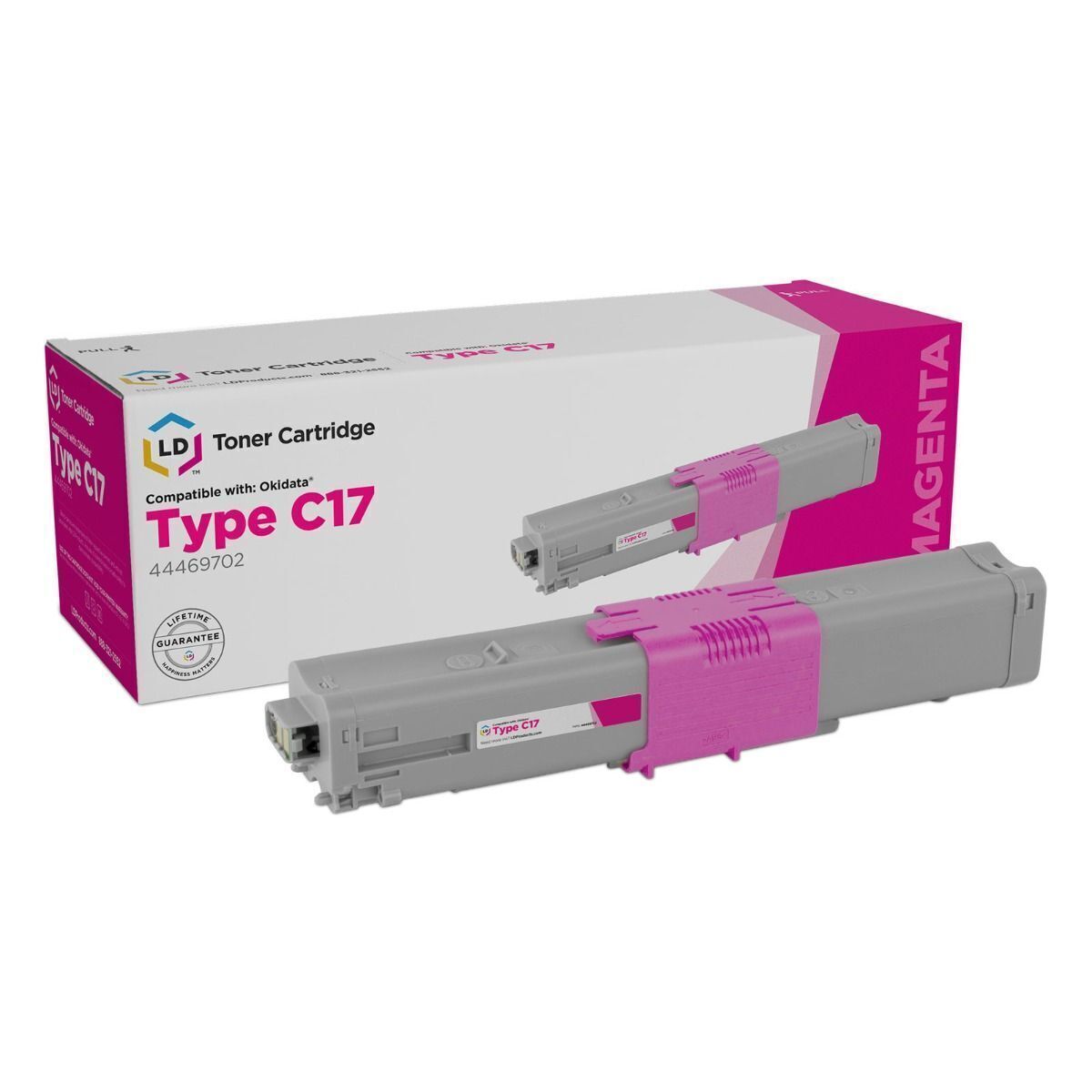 LD Compatible Okidata Type C17 / 44469702 Magenta Toner Cartridge