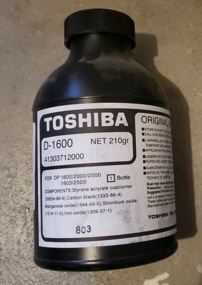 D1600 - Genuine Toshiba Developer e-Studio 1600/2500 (41303712000)