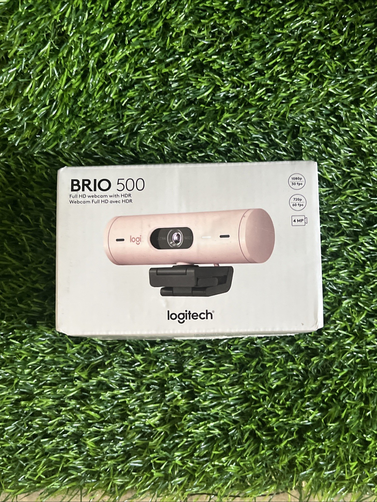 Logitech Core Brio 500 1080p Full HD USB-C HDR Webcam in Rose - 960-001432
