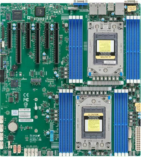 SuperMicro H12DSI-N6 E ATX Motherboard For AMD EPYC 7002/7003 Rome/Milan CPU SP3