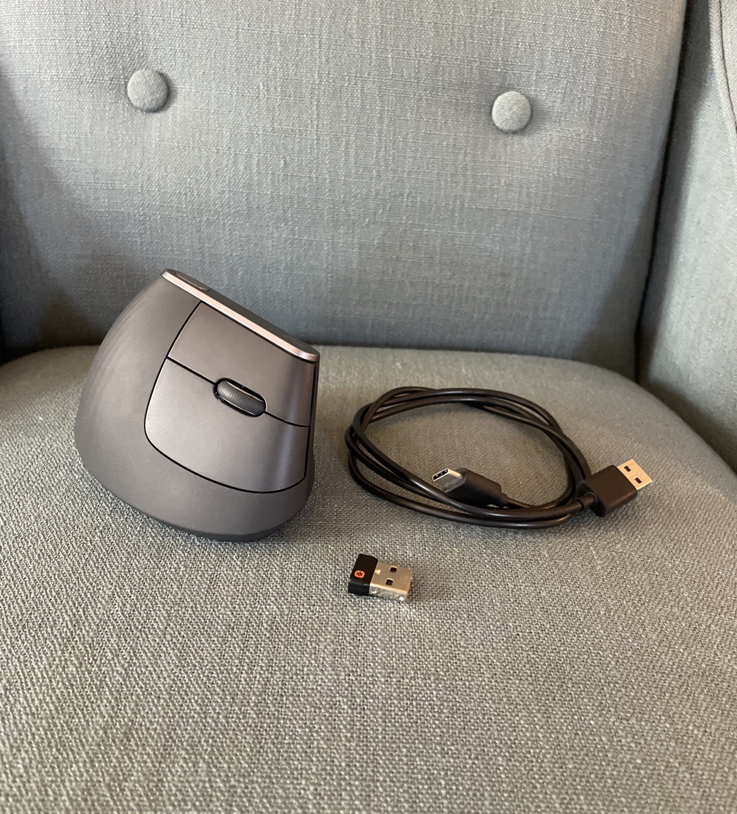 Logitech MX Vertical Advanced Ergonomic Wireless Mouse With Dongle - Tested