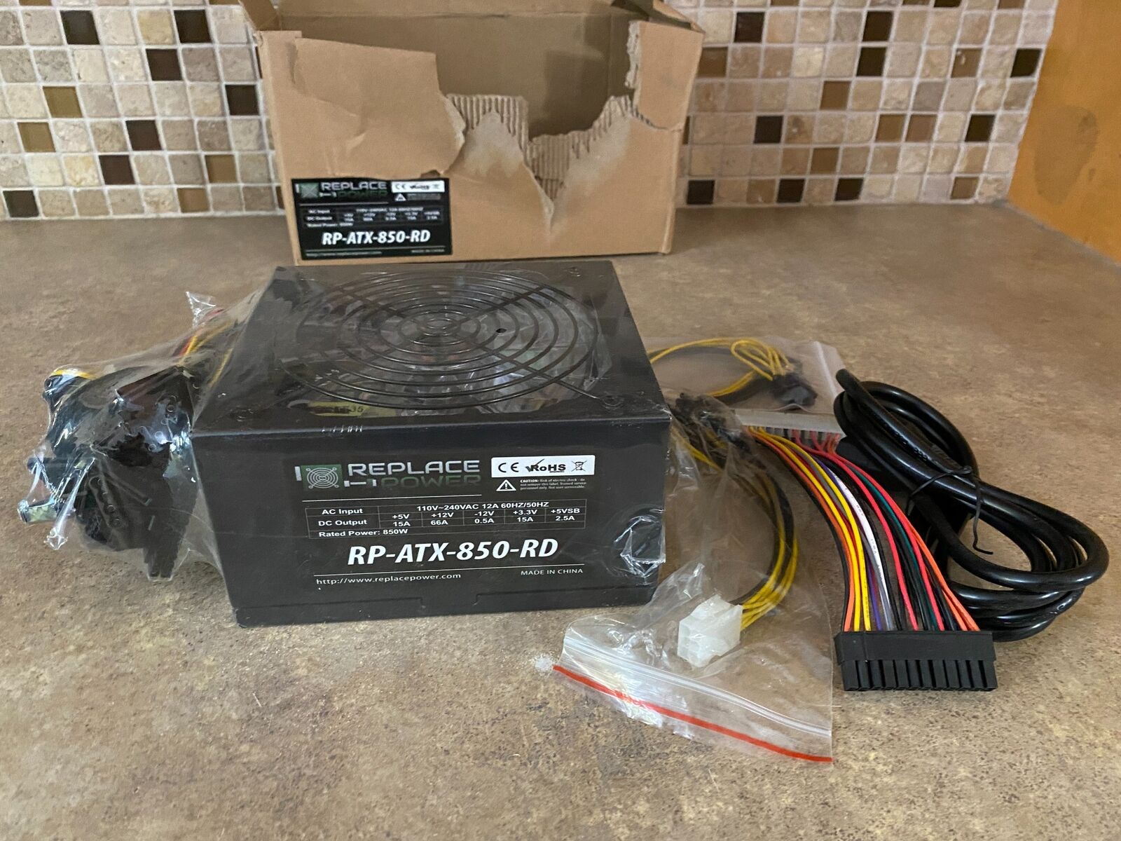 REPLACE POWER RP-ATX-850-RD 850W G1-26