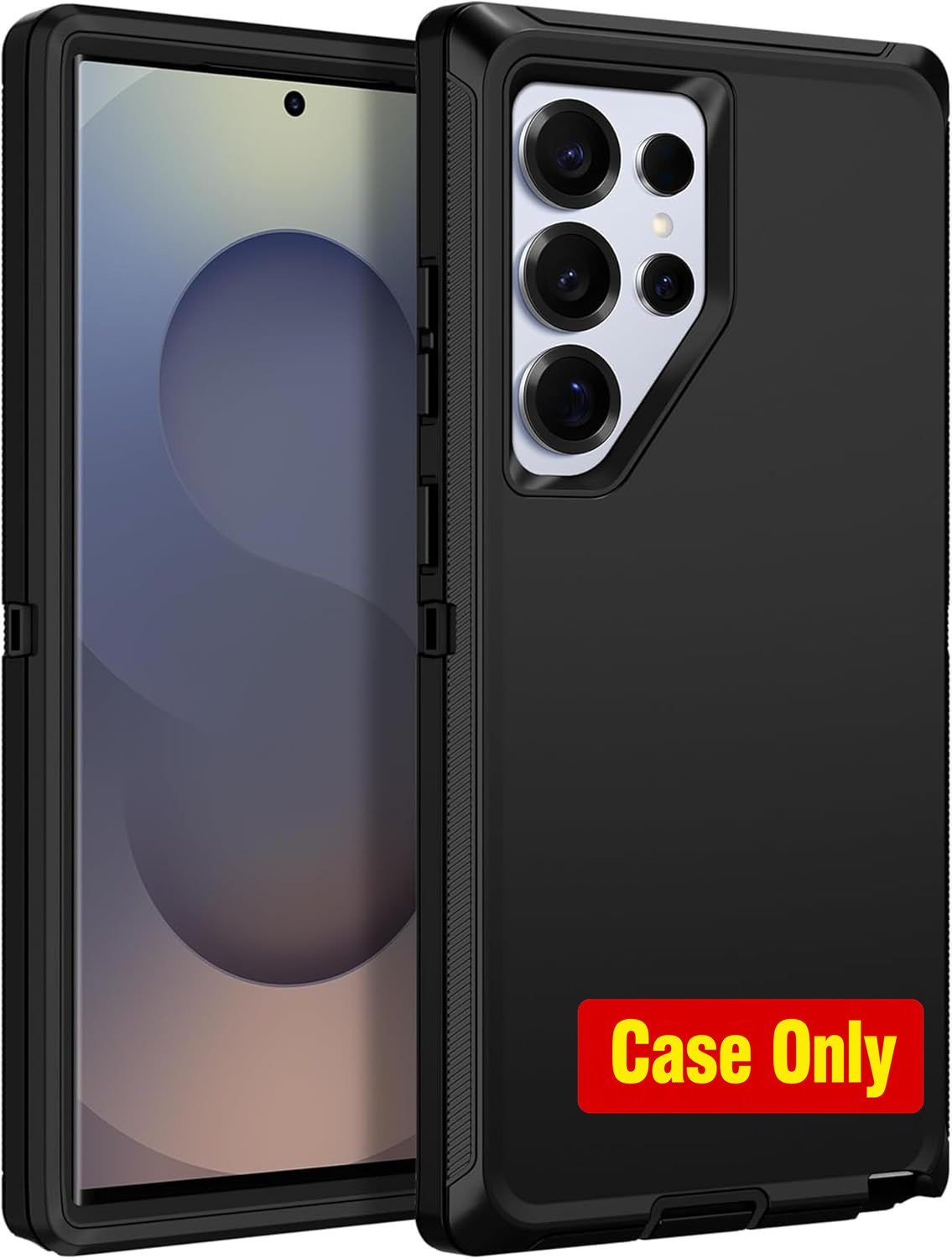 Case for Samsung Galaxy S25 Ultra, 3-Layer Heavy Duty Bumper Cover, Shockproof