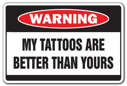 Warning My Tattooes Are Better Mousepad Computer Mouse Pad  7 x 9