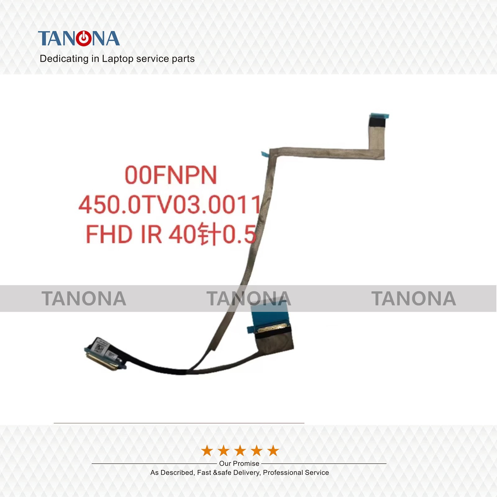 New 00FNPN 0FNPN For Dell Latitude 3440 3450 FHD IR 40Pin LVDS Cable EDP Line