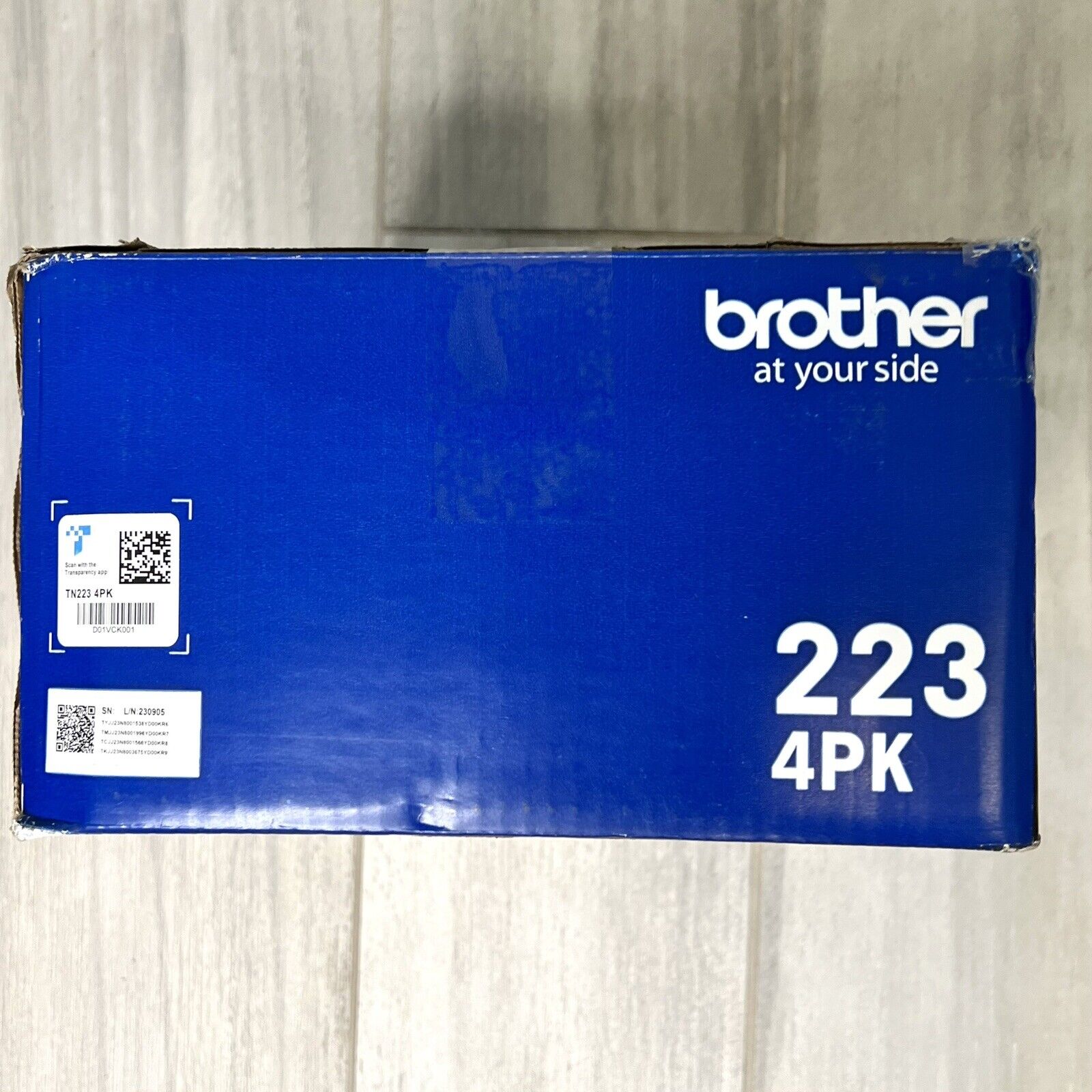 Brother Genuine TN223 4PK Standard-Yield Toner Cartridge Four Pack