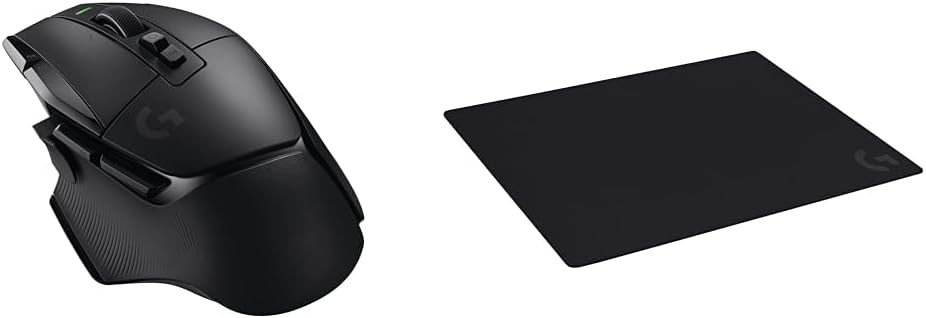 Logitech G502 X Lightspeed Wireless Gaming Mouse + Logitech G640 Black