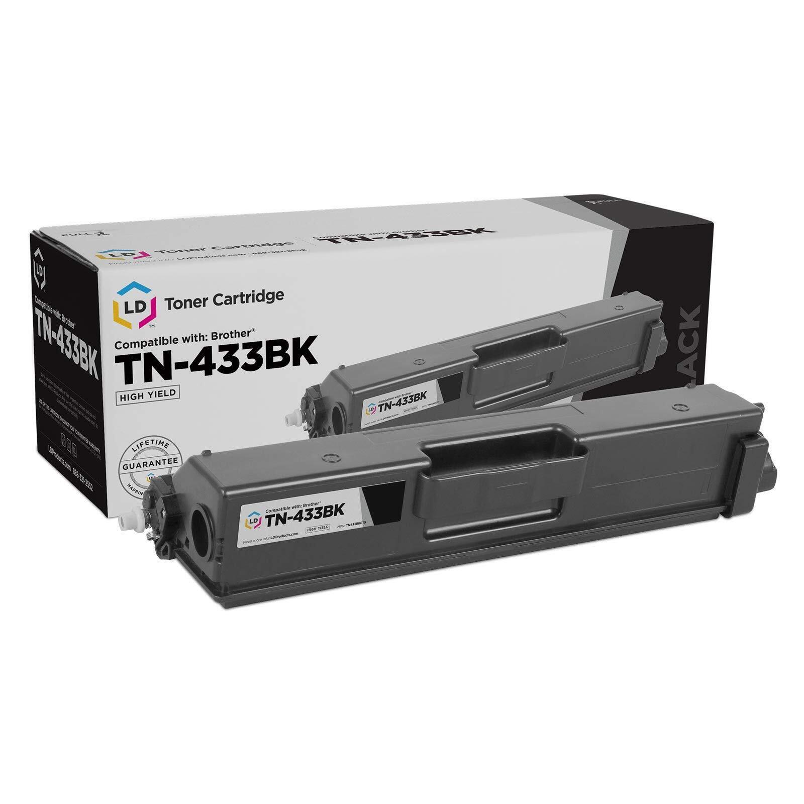 LD Compatible Brother TN431 / TN433 HY Black Toner Cartridge (4,500 Page Yield)