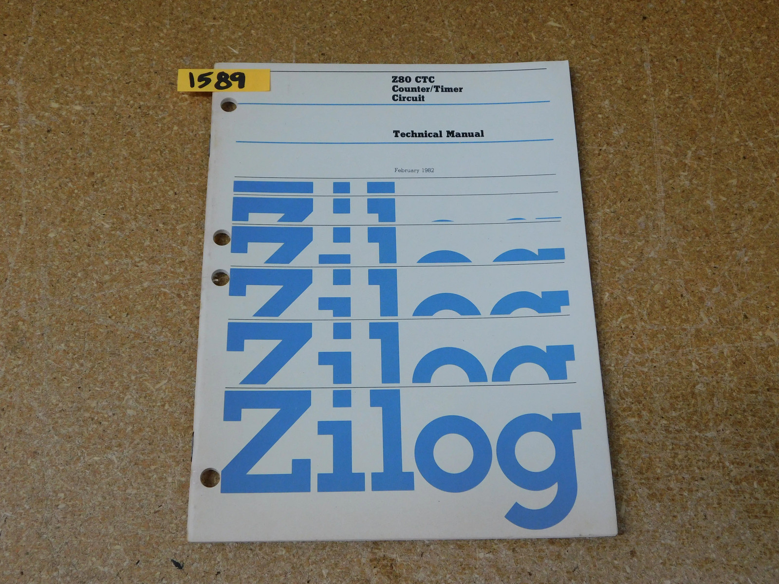 Zilog Z80 CTC Counter/Timer Circuit Technical Manual February 1982 (original)