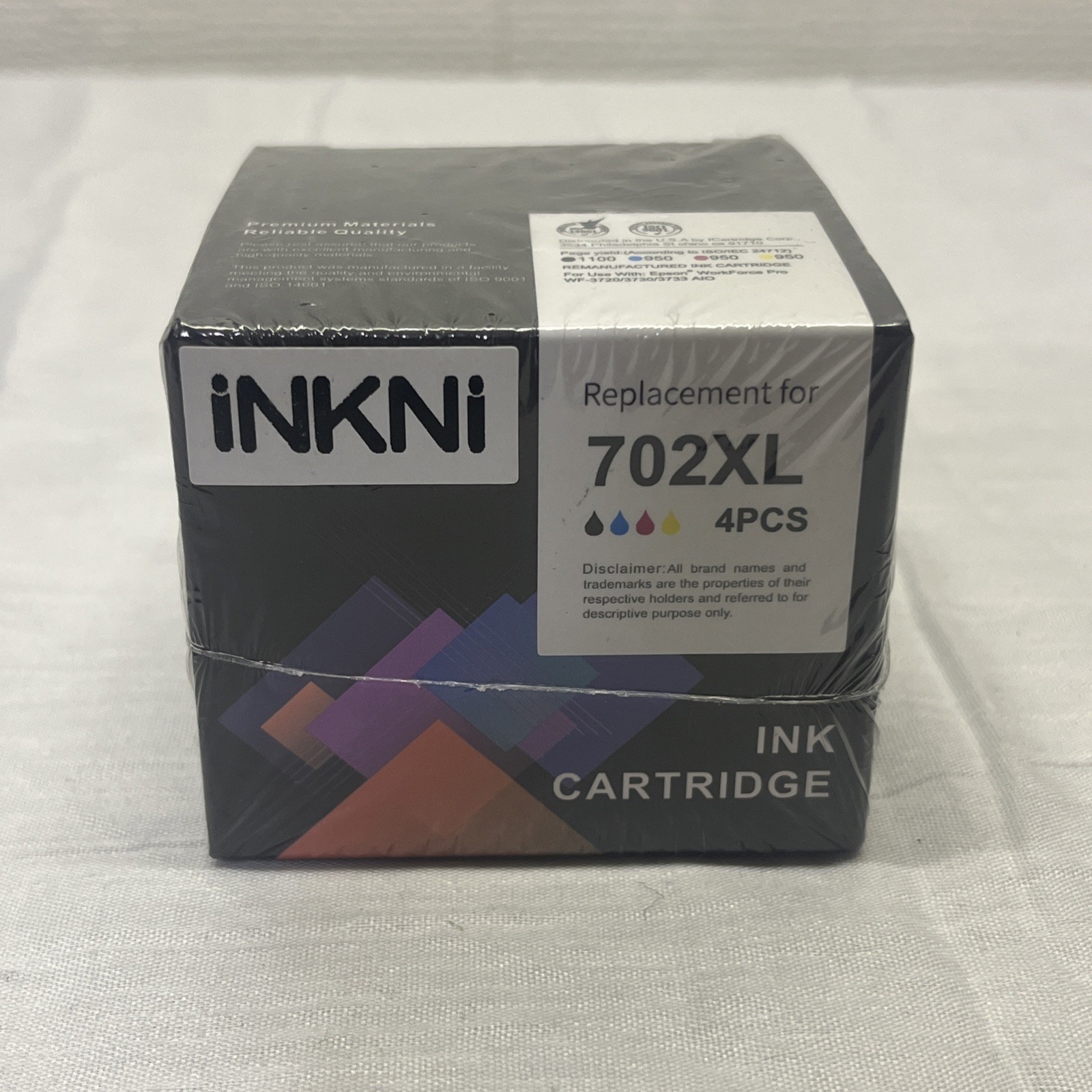 Inkni Ink 4-Pack Replacement For Epson 702XL