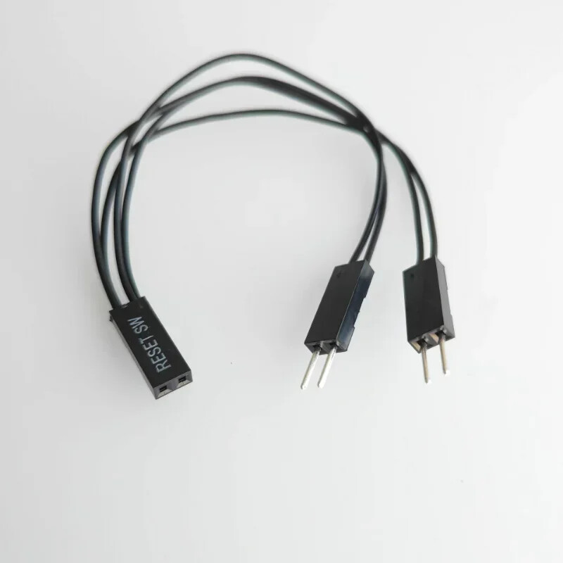 Motherboard Restart SW Reset HDD LED +  -Cable 2Pin Support Double Start Switch
