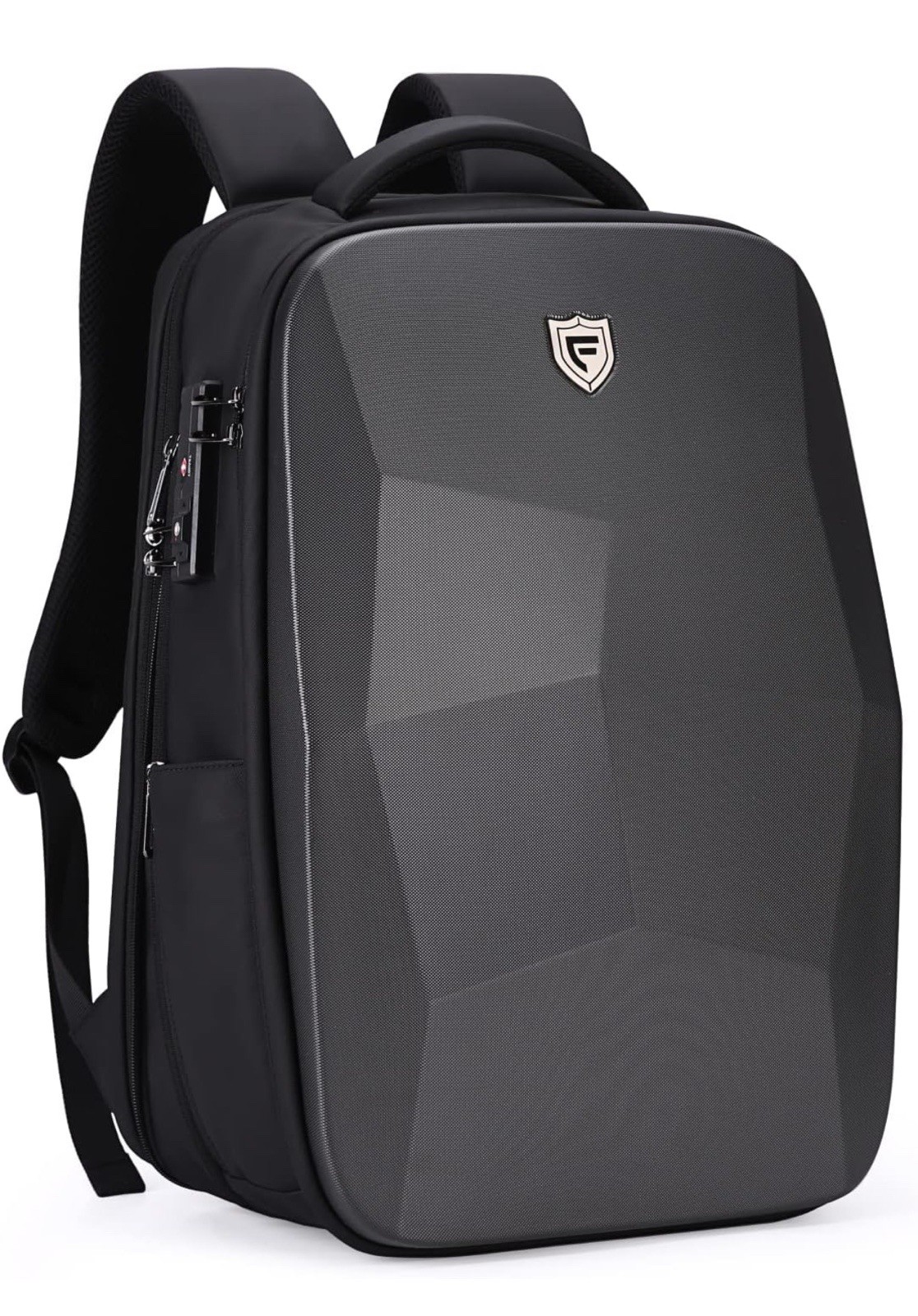 FENRUIEN Hardshell Anti Theft  Water Resistant Backpack Computer Bag 17.3 Laptop
