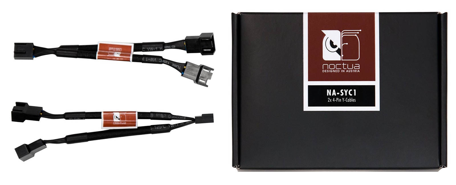 2-Way PC Fan Splitter Cable NA-SYC1 2-Pack