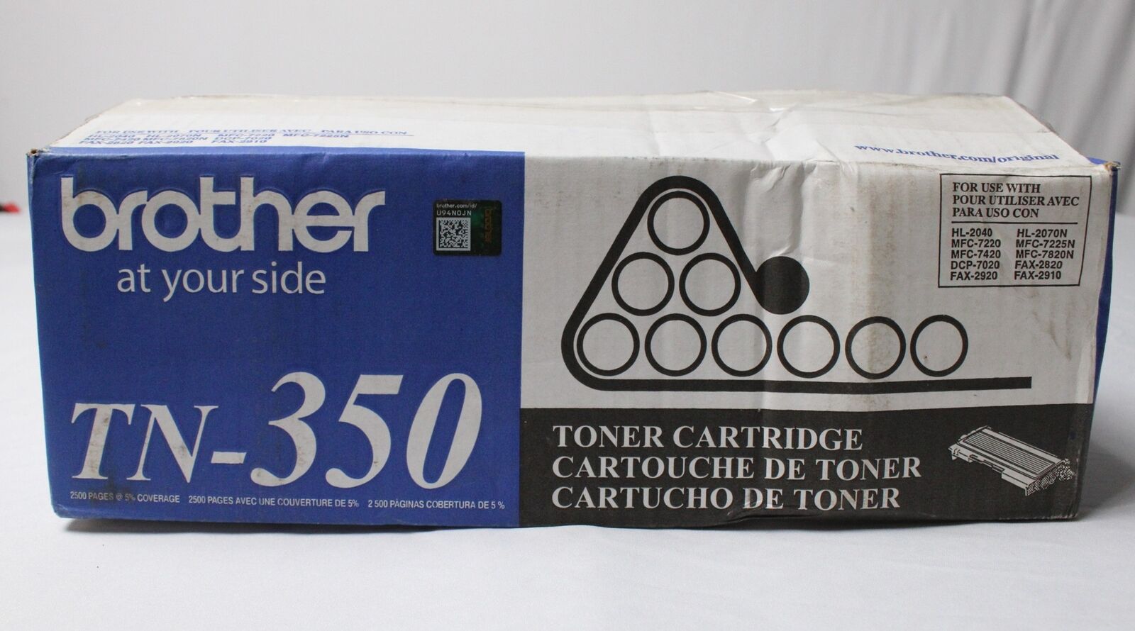 Brother At Your Side TN350 Up To 2,500 Pages Black Toner Cartridge EG7