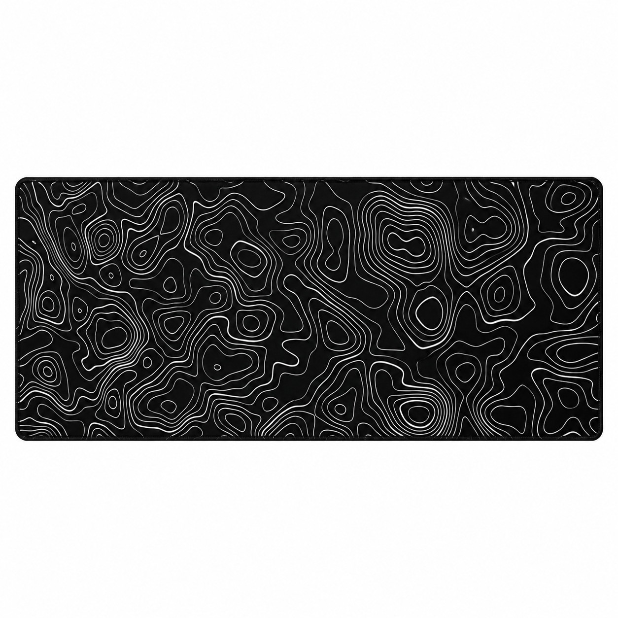 Midnight Topographic Contour Extended Mouse Pad Desk Mat 90x40 80x30